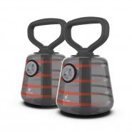 FITT Bell by New Image - Adjustable Kettlebell/Barbell System - Up to 16kg